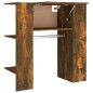 vidaXL Mueble de recibidor contrachapada roble ahumado 97,5x37x99 cm