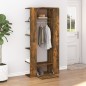 vidaXL Mueble de recibidor contrachapada roble ahumado 97,5x37x99 cm