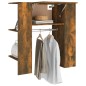 vidaXL Mueble de recibidor contrachapada roble ahumado 97,5x37x99 cm