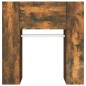 vidaXL Mueble de recibidor contrachapada roble ahumado 97,5x37x99 cm
