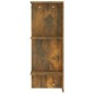 vidaXL Mueble de recibidor contrachapada roble ahumado 97,5x37x99 cm