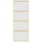 vidaXL Puerta corredera dorada vidrio ESG esmerilado aluminio 76x205cm vidaXL Puerta corredera dorada vidrio ESG esmerilado aluminio 76x205cm