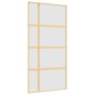 vidaXL Puerta corredera dorada de vidrio ESG esmerilado y aluminio vidaXL Puerta corredera dorada de vidrio ESG esmerilado y aluminio