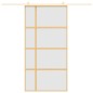 vidaXL Puerta corredera dorada de vidrio ESG esmerilado y aluminio vidaXL Puerta corredera dorada de vidrio ESG esmerilado y aluminio