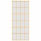 vidaXL Puerta corredera dorada vidrio ESG esmerilado aluminio 90x205cm vidaXL Puerta corredera dorada vidrio ESG esmerilado aluminio 90x205cm