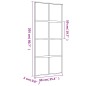 vidaXL Puerta corredera dorada vidrio ESG esmerilado aluminio 90x205cm vidaXL Puerta corredera dorada vidrio ESG esmerilado aluminio 90x205cm