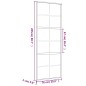 vidaXL Puerta corredera dorada vidrio ESG esmerilado aluminio 76x205cm vidaXL Puerta corredera dorada vidrio ESG esmerilado aluminio 76x205cm