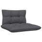 vidaXL Juego muebles jardín 3 pzas cojines blanco madera pino maciza vidaXL Juego muebles jardín 3 pzas cojines blanco madera pino maciza