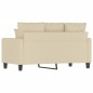 vidaXL Sofá de 2 plazas de tela color crema 120 cm vidaXL Sofá de 2 plazas de tela color crema 120 cm