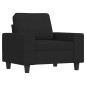 vidaXL Sillón de tela negro 60 cm vidaXL Sillón de tela negro 60 cm