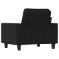 vidaXL Sillón de tela negro 60 cm vidaXL Sillón de tela negro 60 cm