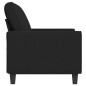 vidaXL Sofá de 2 plazas de tela negro 120 cm vidaXL Sofá de 2 plazas de tela negro 120 cm