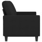 vidaXL Sofá de 3 plazas de tela negro 180 cm vidaXL Sofá de 3 plazas de tela negro 180 cm