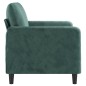 vidaXL Sofá de 2 plazas de terciopelo verde oscuro 120 cm vidaXL Sofá de 2 plazas de terciopelo verde oscuro 120 cm