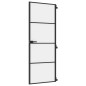 vidaXL Puerta interior delgada negra vidrio y aluminio 76x201,5 cm vidaXL Puerta interior delgada negra vidrio y aluminio 76x201,5 cm