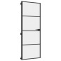 vidaXL Puerta interior delgada negra vidrio y aluminio 76x201,5 cm vidaXL Puerta interior delgada negra vidrio y aluminio 76x201,5 cm