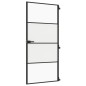 vidaXL Puerta interior delgada negra vidrio y aluminio 93x201,5 cm vidaXL Puerta interior delgada negra vidrio y aluminio 93x201,5 cm