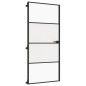 vidaXL Puerta interior delgada negra vidrio y aluminio 93x201,5 cm vidaXL Puerta interior delgada negra vidrio y aluminio 93x201,5 cm