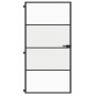 vidaXL Puerta interior delgada negra vidrio y aluminio 102,5x201,5 cm vidaXL Puerta interior delgada negra vidrio y aluminio 102,5x201,5 cm