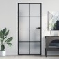 vidaXL Puerta interior delgada negra vidrio y aluminio 93x201,5 cm vidaXL Puerta interior delgada negra vidrio y aluminio 93x201,5 cm