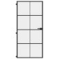 vidaXL Puerta interior delgada negra vidrio y aluminio 93x201,5 cm vidaXL Puerta interior delgada negra vidrio y aluminio 93x201,5 cm