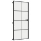 vidaXL Puerta interior delgada negra vidrio y aluminio 93x201,5 cm vidaXL Puerta interior delgada negra vidrio y aluminio 93x201,5 cm