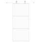vidaXL Puerta corredera vidrio templado y aluminio blanca 90x205 cm vidaXL Puerta corredera vidrio templado y aluminio blanca 90x205 cm
