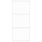 vidaXL Puerta corredera vidrio templado y aluminio blanca 90x205 cm vidaXL Puerta corredera vidrio templado y aluminio blanca 90x205 cm