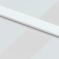 vidaXL Puerta corredera vidrio templado y aluminio blanca 90x205 cm vidaXL Puerta corredera vidrio templado y aluminio blanca 90x205 cm