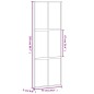 vidaXL Puerta corredera vidrio templado y aluminio negra 76x205 cm
