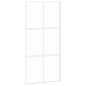 vidaXL Puerta corredera vidrio templado y aluminio blanca 102,5x205 cm vidaXL Puerta corredera vidrio templado y aluminio blanca 102,5x205 cm