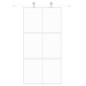 vidaXL Puerta corredera vidrio templado y aluminio blanca 102,5x205 cm vidaXL Puerta corredera vidrio templado y aluminio blanca 102,5x205 cm