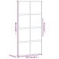 vidaXL Puerta corredera vidrio templado y aluminio negra 102,5x205 cm vidaXL Puerta corredera vidrio templado y aluminio negra 102,5x205 cm
