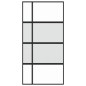 vidaXL Puerta corredera vidrio templado y aluminio negra 102,5x205 cm vidaXL Puerta corredera vidrio templado y aluminio negra 102,5x205 cm