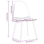 vidaXL Sillas de comedor 4 uds cuero sintético marrón 45x53,5x83 cm	