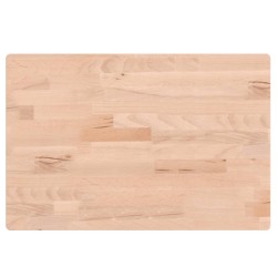 vidaXL Encimera de baño madera maciza de haya 60x40x1,5 cm