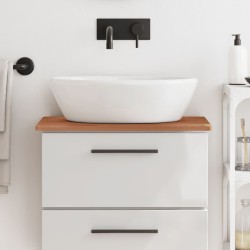 vidaXL Encimera de baño madera maciza de haya 60x40x1,5 cm