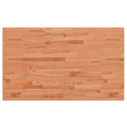 vidaXL Encimera de baño madera maciza de haya 100x60x1,5 cm