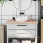 vidaXL Encimera de baño madera maciza de haya 100x50x4 cm vidaXL Encimera de baño madera maciza de haya 100x50x4 cm