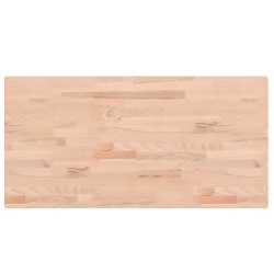 vidaXL Encimera de baño madera maciza de haya 100x50x4 cm