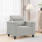 vidaXL Sillón de tela microfibra gris claro 60 cm vidaXL Sillón de tela microfibra gris claro 60 cm