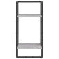 vidaXL Estante de pared con barra gris Sonoma 30x25x65 cm vidaXL Estante de pared con barra gris Sonoma 30x25x65 cm