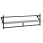 vidaXL Estantes pared con barras 6 pzas madera ingeniería gris Sonoma vidaXL Estantes pared con barras 6 pzas madera ingeniería gris Sonoma