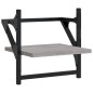 vidaXL Estantes pared con barras 6 pzas madera ingeniería gris Sonoma vidaXL Estantes pared con barras 6 pzas madera ingeniería gris Sonoma