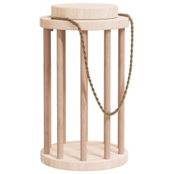 vidaXL Comedero de heno para conejos madera maciza abeto Ø15x25,5 cm