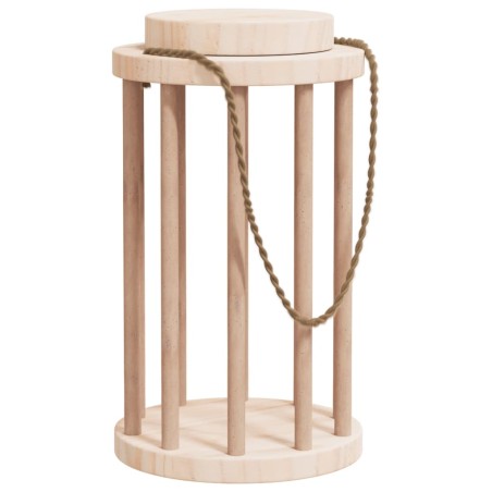 vidaXL Comedero de heno para conejos madera maciza abeto Ø15x25,5 cm