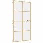 vidaXL Puerta interior dorada vidrio templado aluminio 102,5x201,5 cm vidaXL Puerta interior dorada vidrio templado aluminio 102,5x201,5 cm
