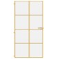 vidaXL Puerta interior dorada vidrio templado aluminio 102,5x201,5 cm vidaXL Puerta interior dorada vidrio templado aluminio 102,5x201,5 cm