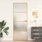 vidaXL Puerta de interior dorada vidrio templado y aluminio 76x201,5cm vidaXL Puerta de interior dorada vidrio templado y aluminio 76x201,5cm