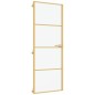 vidaXL Puerta de interior dorada vidrio templado y aluminio 76x201,5cm vidaXL Puerta de interior dorada vidrio templado y aluminio 76x201,5cm